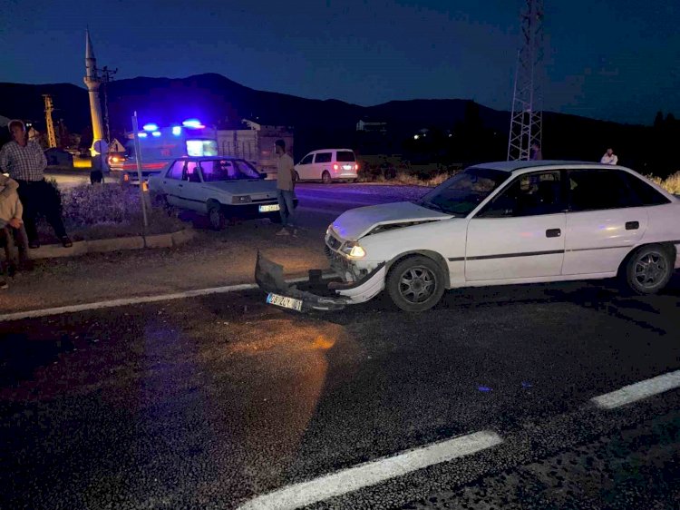 Malatya’da iki otomobil çarpıştı 1 yaralı