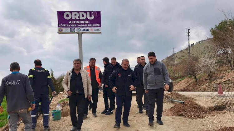 Ordu Altınordu Belediyesi Adıyaman Ve Gölbaşında Seferber Oldu